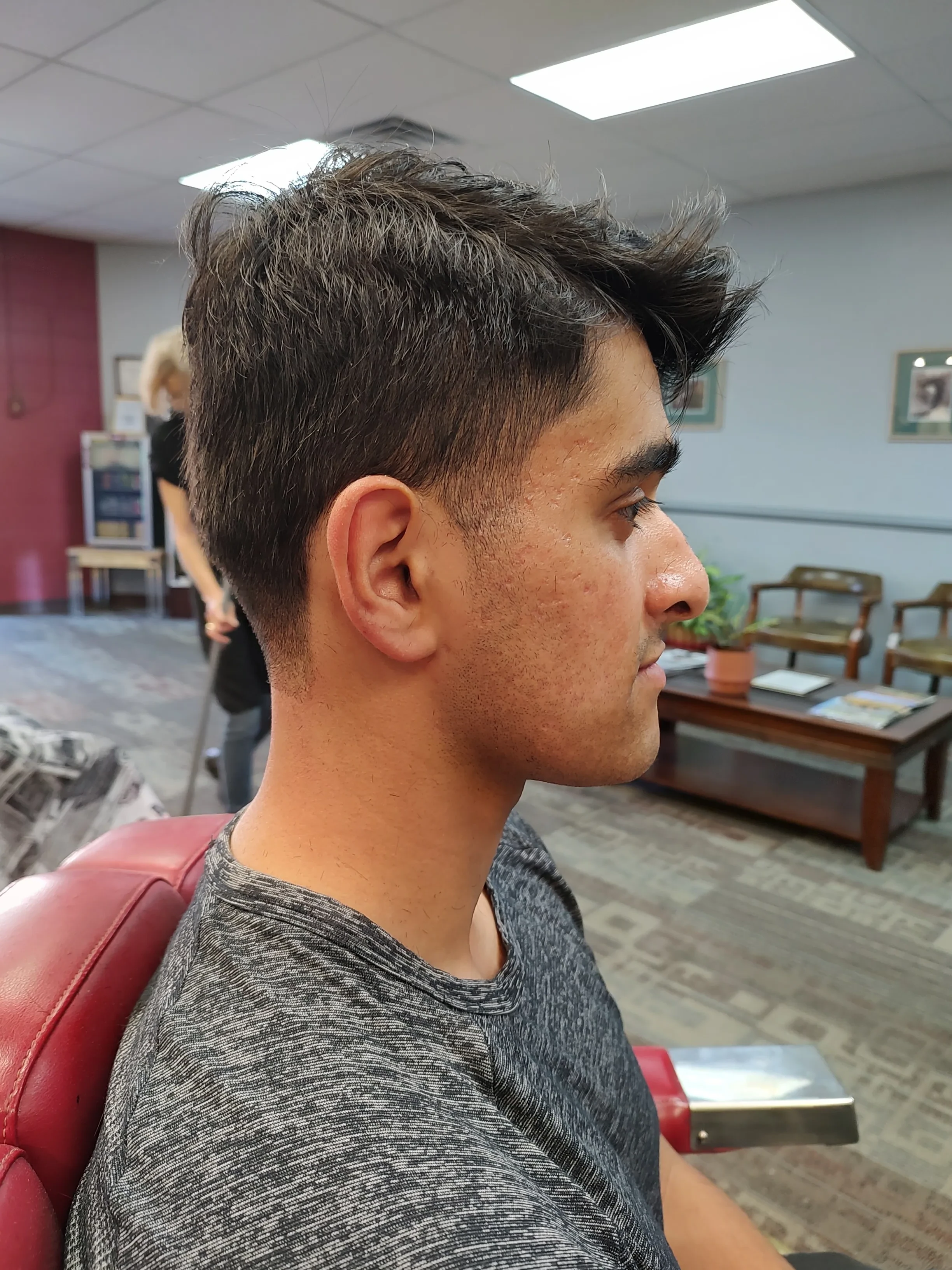 Side profile haircut